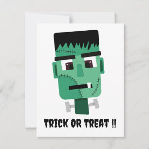 Frankenstein-Monster-Illustration Einladung