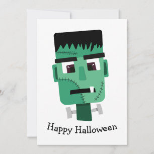 Frankenstein-Monster-Illustration Einladung