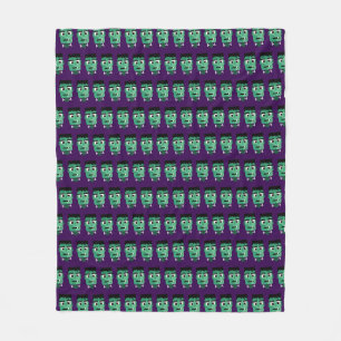 Frankenstein-Monster-Illustration Fleecedecke