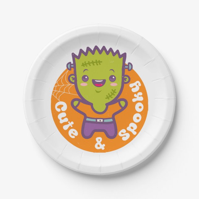 Frankenstein Monster Pappteller (Vorderseite)