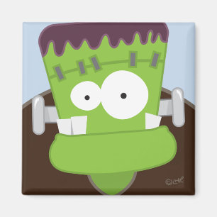 Frankenstein Monster scherzt Halloween-Magneten Magnet