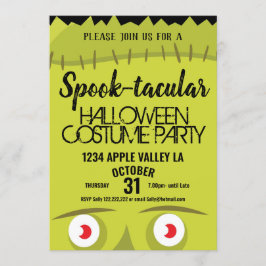 Frankenstein-Monster-Spott-Halloween-Party Einladung