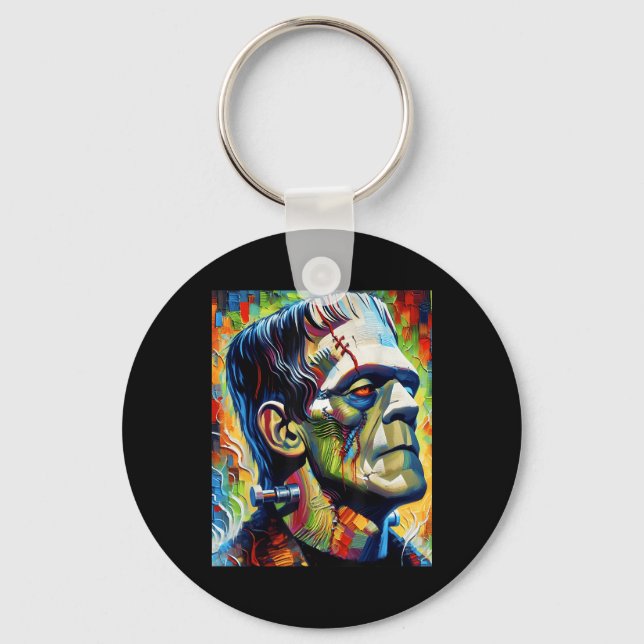 Frankenstein Monster und Bride Halloween Matching Schlüsselanhänger (Vorderseite)