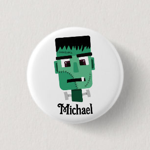 Frankenstein-Monsterkopf Button