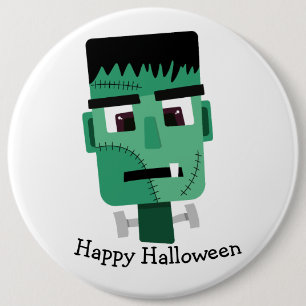 Frankenstein-Monsterkopf Button