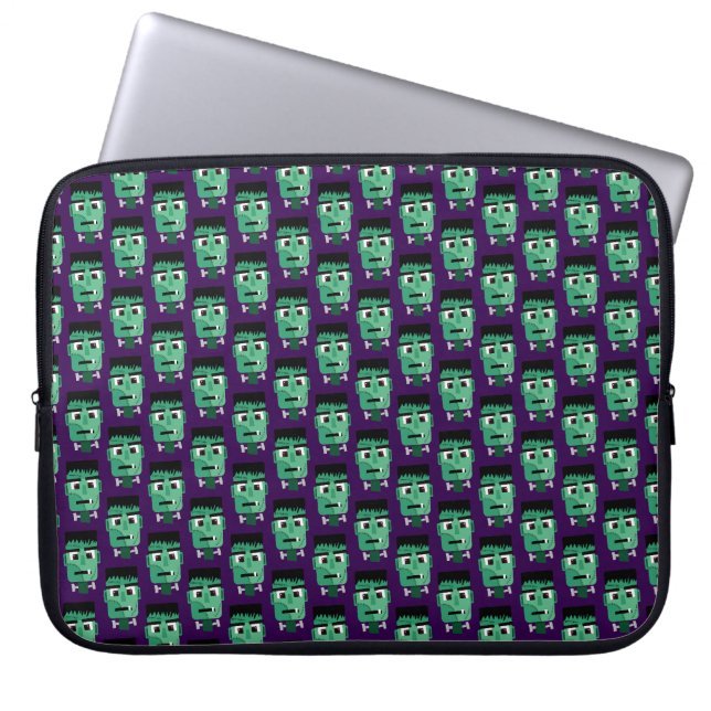 Frankenstein-Monsterkopf Laptopschutzhülle (Vorderseite)