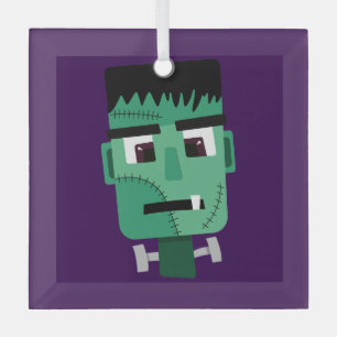 Frankenstein-Monsterkopf Ornament Aus Glas