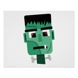 Frankenstein-Monsterkopf Poster
