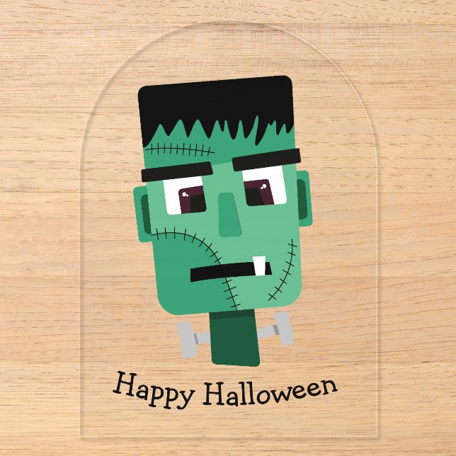 Frankenstein Monsters Kopf Acryleinladungen (Vorderseite)