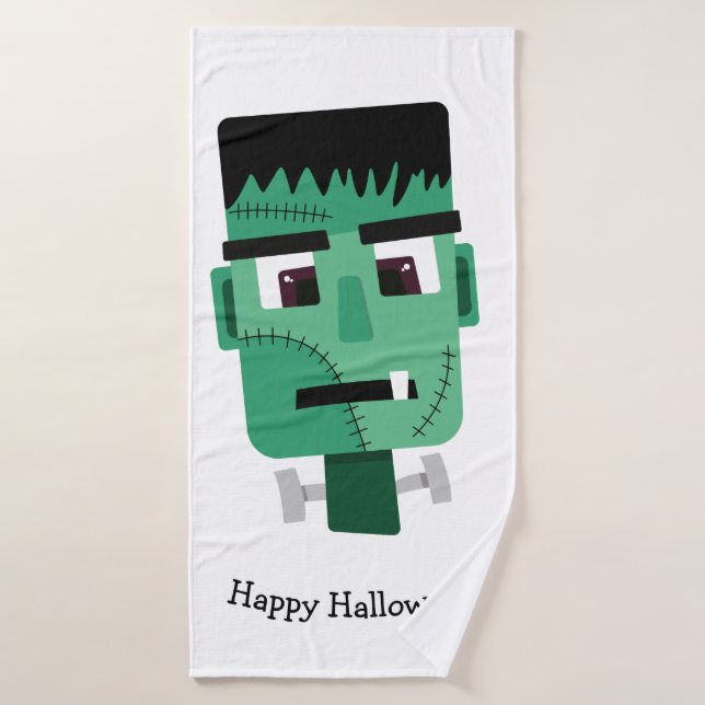 Frankenstein Monsters Kopf Badehandtuch (Badehandtuch)
