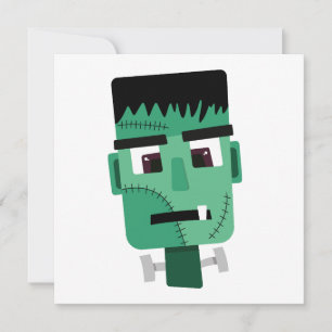 Frankenstein Monsters Kopf Feiertagskarte