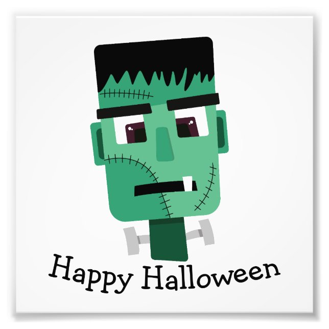 Frankenstein Monsters Kopf Fotodruck (Vorne)