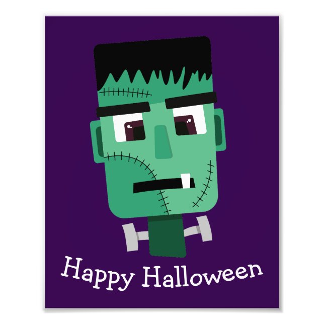 Frankenstein Monsters Kopf Fotodruck (Vorne)