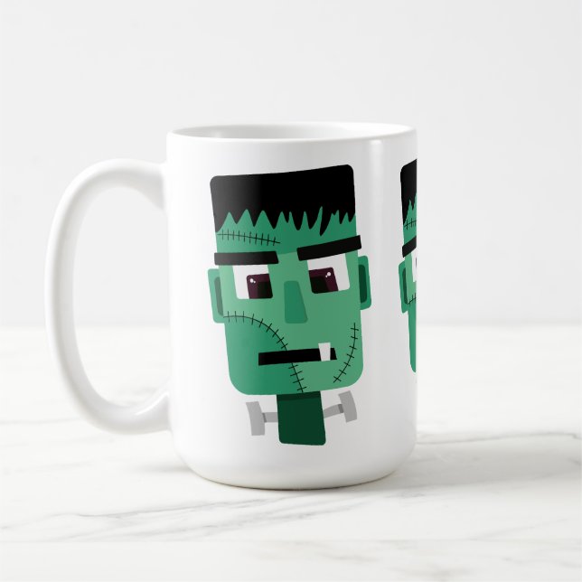 Frankenstein Monsters Kopf Kaffeetasse (Links)