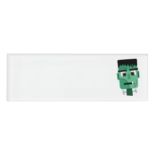 Frankenstein Monsters Kopf Namenschild