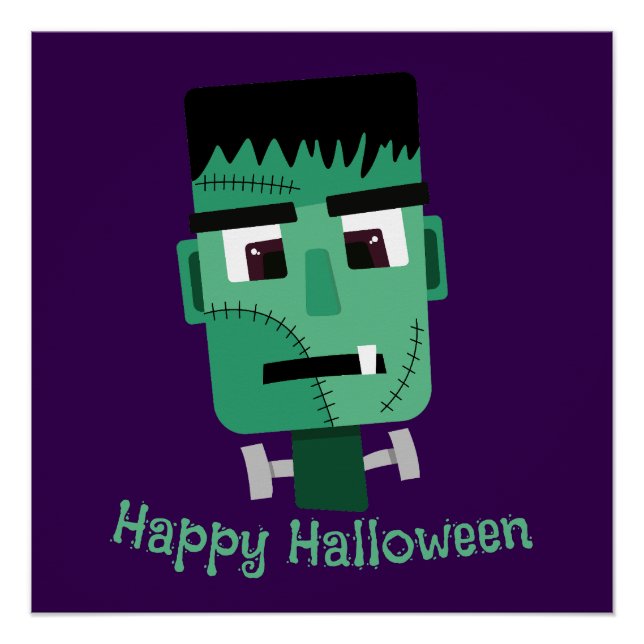 Frankenstein Monsters Kopf Poster (Vorderseite)