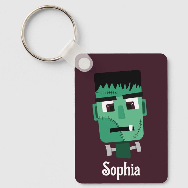 Frankenstein Monsters Kopf Schlüsselanhänger (Vorderseite)