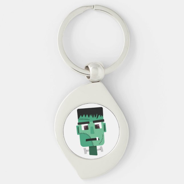 Frankenstein Monsters Kopf Schlüsselanhänger (Vorderseite)