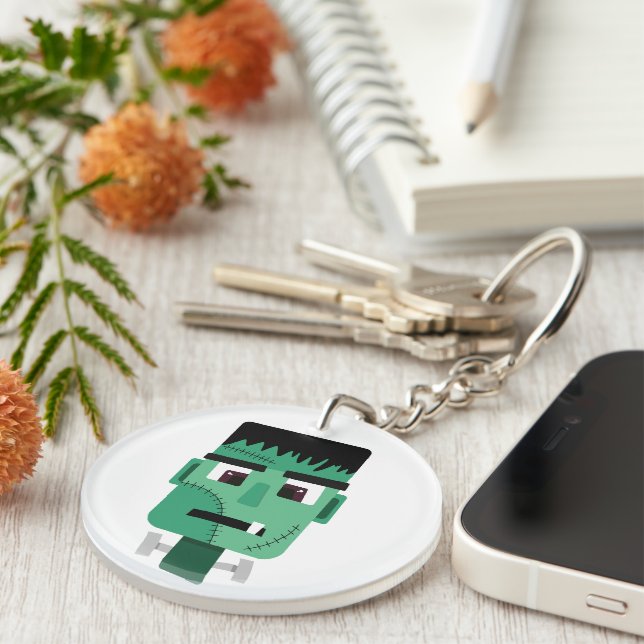 Frankenstein Monsters Kopf Schlüsselanhänger (Vorderseite rechts)