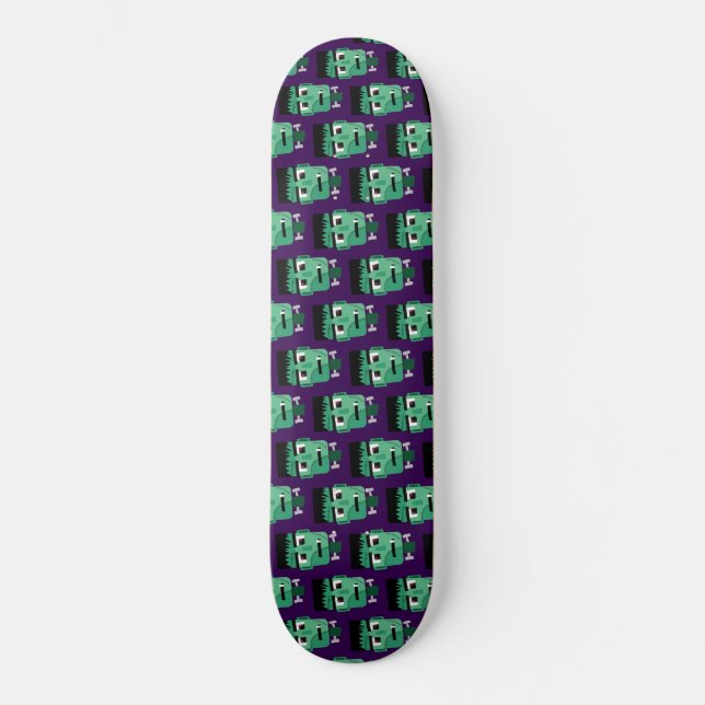 Frankenstein Monsters Kopf Skateboard (Vorderseite)