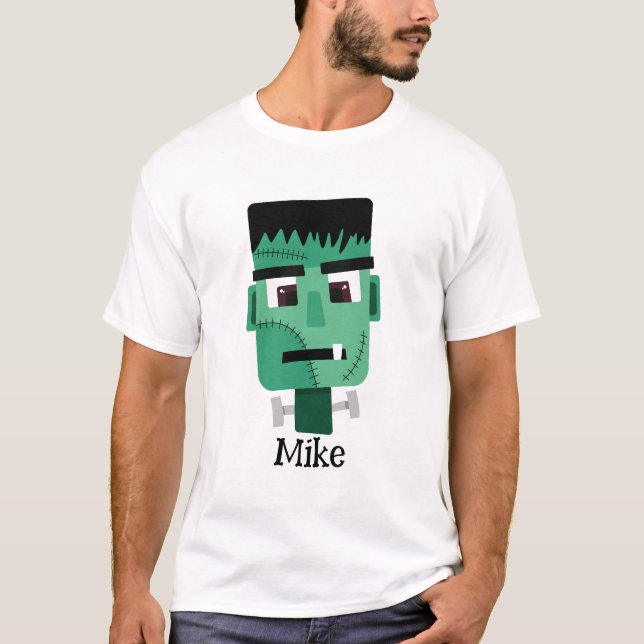 Frankenstein Monsters Kopf T-Shirt (Vorderseite)