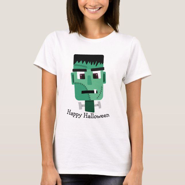 Frankenstein Monsters Kopf T-Shirt (Vorderseite)