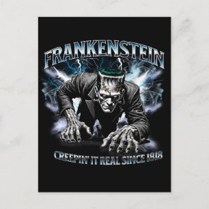 Frankenstein-Postkarte im Bootleg-Stil Postkarte