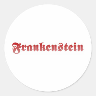Frankenstein Runder Aufkleber
