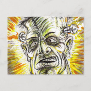 FRANKENSTEIN SHOCK POSTCARD POSTKARTE