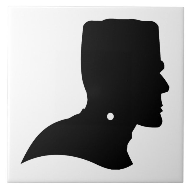 FRANKENSTEIN SILHOUETTE FLIESE (Vorderseite)
