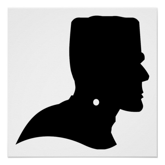 FRANKENSTEIN SILHOUETTE POSTER (Vorderseite)