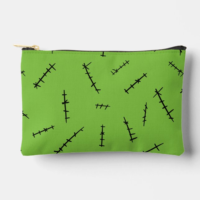 Frankenstein Stitches Zubehörtasche (Vorderseite)