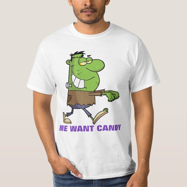 Frankenstein Süßigkeits-Monster T-Shirt (Vorderseite)