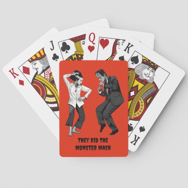 Frankenstein-Tanz-Spielkarten Spielkarten (Rückseite)