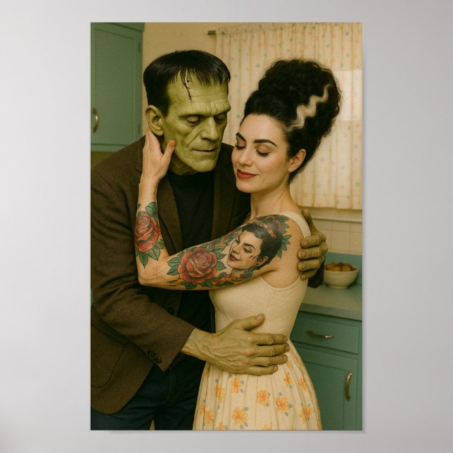 Frankenstein und Bride MCM Art Poster (Vorne)