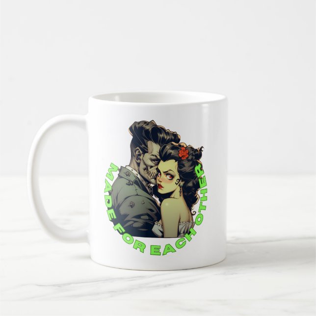 Frankenstein und die Brautkaffee-Tasse Kaffeetasse (Links)