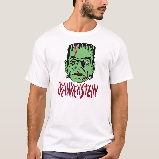 Frankenstein Vintager Blick-T - Shirt (Vorderseite)