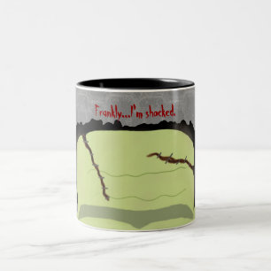 Frankenstein Wortspiel-Halloween-Tasse Zweifarbige Tasse