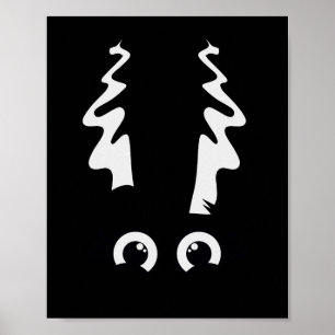 Frankensteinbrücke Niedliches Monster Halloween Co Poster