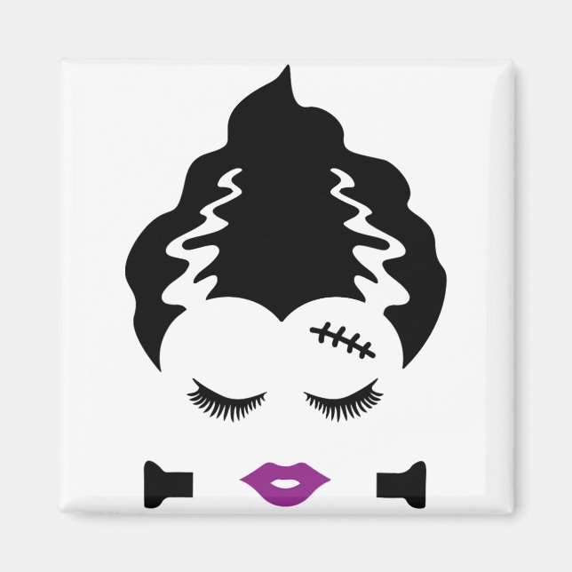 Frankensteinmonster-Braut Halloween-Kostüm 1 Magnet (Vorne)
