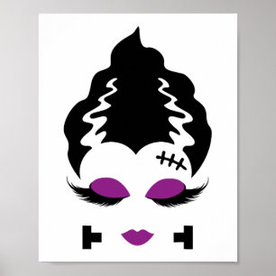 Frankensteinmonster-Braut Halloween-Kostüm 4 Poster