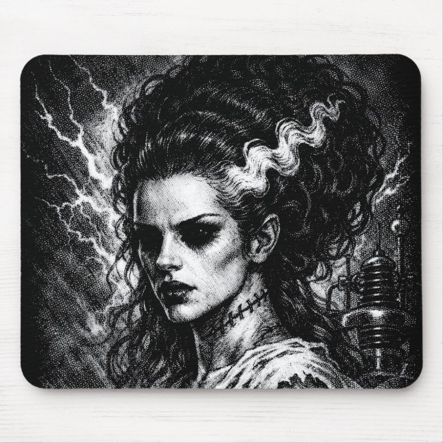 Frankensteins Braut — Wiederbelebt von BurnsInHell Mousepad (Vorne)