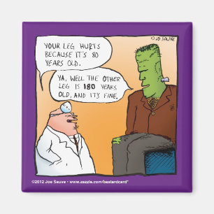 Frankensteins Doktor Cartoon Magnet
