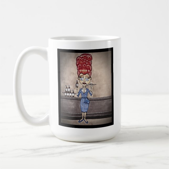 Frankensteins Lucy Kaffeetasse (Links)