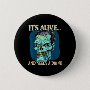 Frankensteins Monster Es ist lebendig und braucht Button