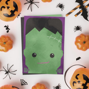 Frankensteins Monster Halloween Feiertagskarte