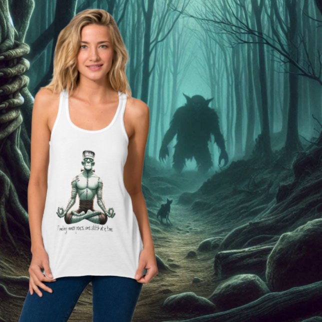Frankensteins Monster - im Zen-Brauch Tank Top (Keeping Calm and finding your  Zen during the spooky season.)
