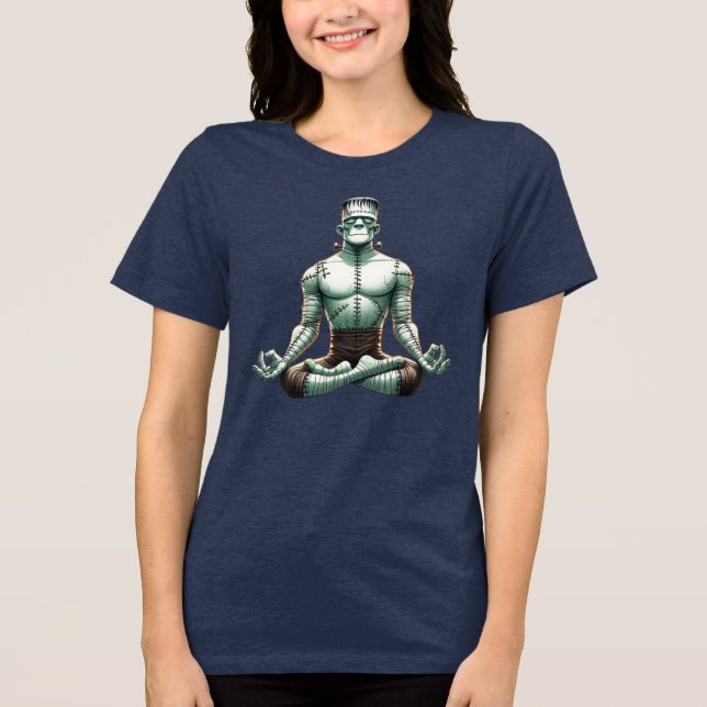 Frankensteins Monster - im Zen Tri-Blend Shirt (Vorderseite)