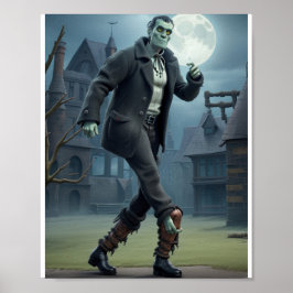Frankensteins Monster machte den Mondspaziergang Poster