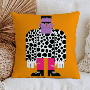 Frankensteins Monster mit Punkten Halloween Kissen